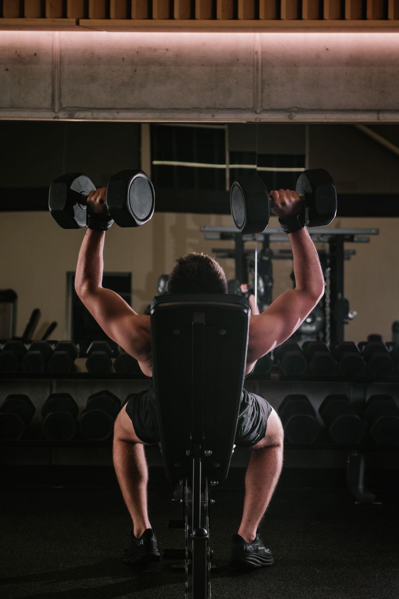 Man using Versa Gripps for lifting for wrist support