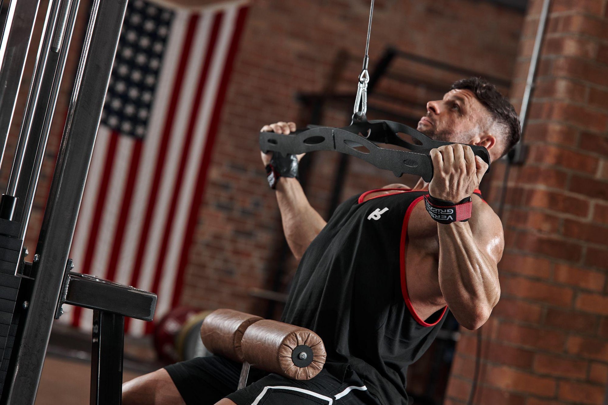 Man working out in the gym after an injury